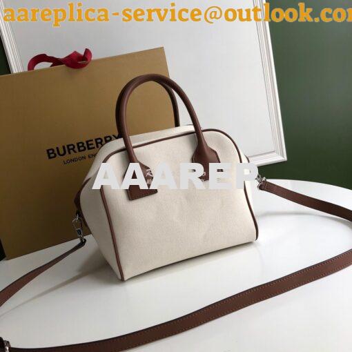 Replica Burberry Small Horseferry Print Canvas Cube Bag 12