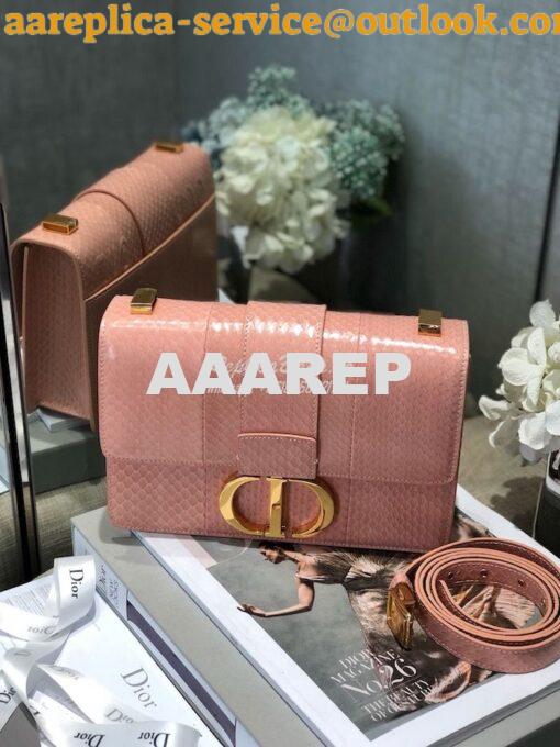 Replica Dior 30 Montaigne Python Bag in M9203 Coral 2