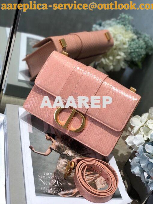 Replica Dior 30 Montaigne Python Bag in M9203 Coral 3