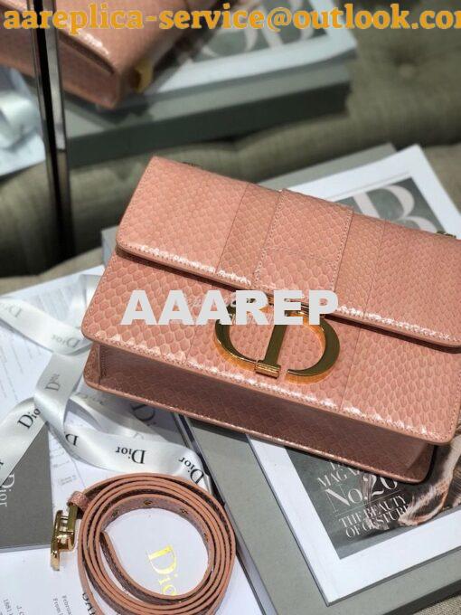 Replica Dior 30 Montaigne Python Bag in M9203 Coral 6