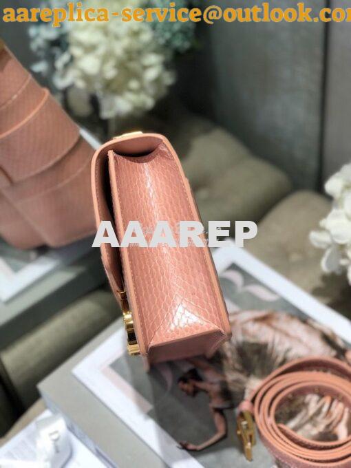 Replica Dior 30 Montaigne Python Bag in M9203 Coral 7