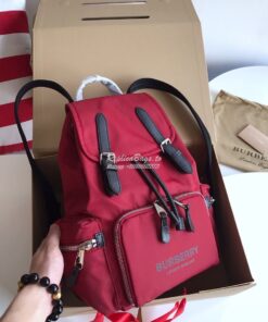 Replica Burberry The Medium Rucksack in Logo Print Nylon 80116201 Burg 2