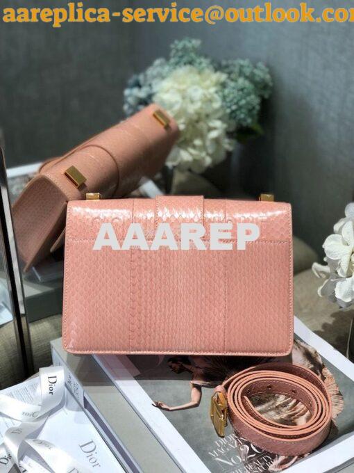 Replica Dior 30 Montaigne Python Bag in M9203 Coral 8