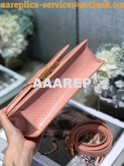 Replica Dior 30 Montaigne Python Bag in M9203 Coral 9