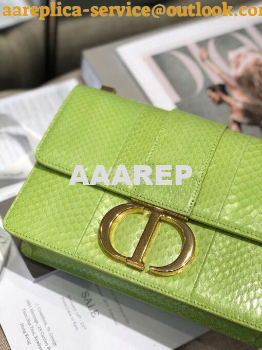 Replica Dior 30 Montaigne Python Bag in M9203 Kiwi 6