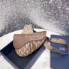 Replica Dior Saddle Gray CD Diamond Canvas and Smooth Calfskin 1ADPO09 10