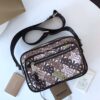 Replica Burberry Monogram Print and Leather Crossbody Bag 80116771 Ver 11