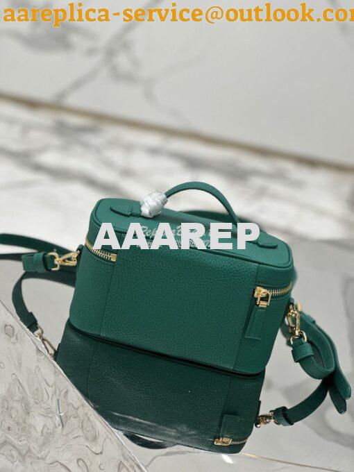 Replica Prada Leather mini-bag 1BH202 Green 11