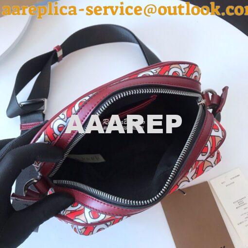 Replica Burberry Monogram Print and Leather Crossbody Bag 80116771 Ver 7