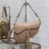 Replica Dior Saddle Bag With Strap Grained Calfskin M0455 Khaki 10