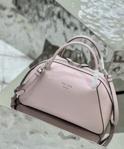 Replica Prada Medium Leather Supernova Handbag 1BA365 Alabaster Pink