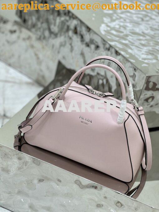 Replica Prada Medium Leather Supernova Handbag 1BA365 Alabaster Pink