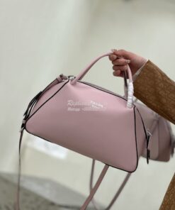 Replica Prada Medium Leather Supernova Handbag 1BA365 Alabaster Pink 2