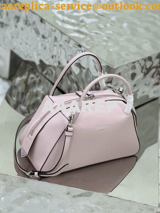 Replica Prada Medium Leather Supernova Handbag 1BA365 Alabaster Pink 3