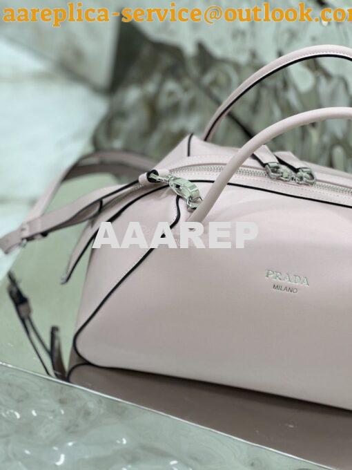 Replica Prada Medium Leather Supernova Handbag 1BA365 Alabaster Pink 4