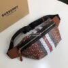 Replica Burberry Medium Monogram Stripe E-canvas Bum Bag 80172122 Brow 10