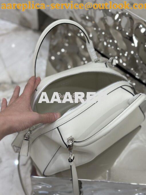 Replica Prada Medium Leather Supernova Handbag 1BA365 White 10