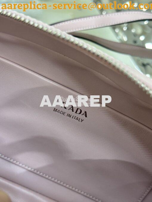 Replica Prada Medium Leather Supernova Handbag 1BA365 Alabaster Pink 10