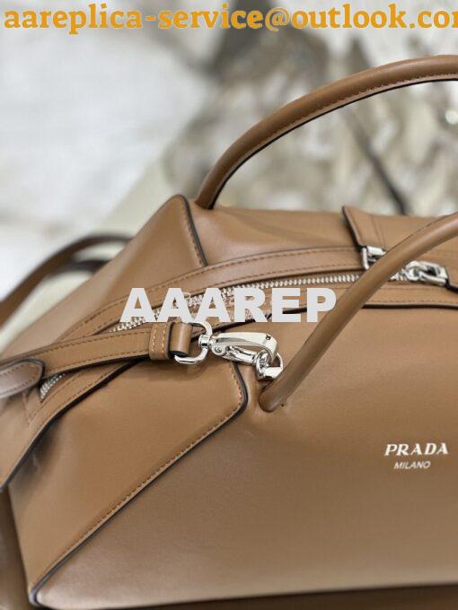 Replica Prada Medium Leather Supernova Handbag 1BA365 Cognac 8