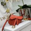 Replica Dior Saddle Bag With Strap Grained Calfskin M0455 Black 20