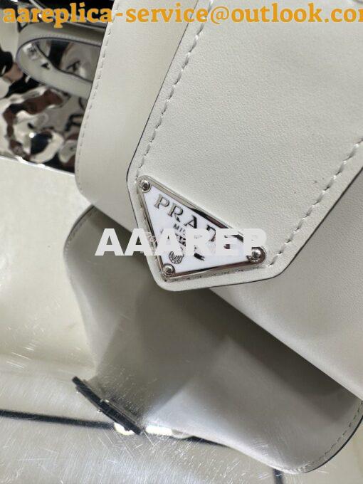 Replica Prada Small Leather Supernova Handbag 1BA366 White 8