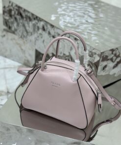 Replica Prada Small Leather Supernova Handbag 1BA366 Alabaster Pink 2