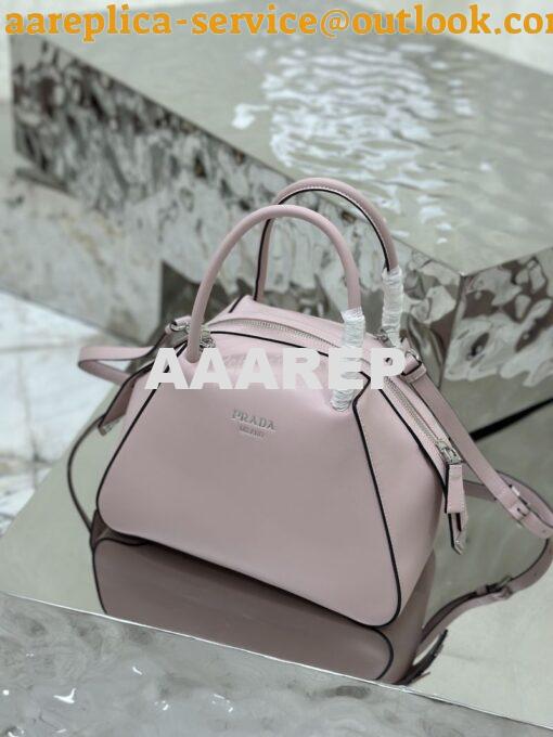 Replica Prada Small Leather Supernova Handbag 1BA366 Alabaster Pink 2