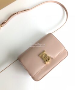 Replica Burberry TB Leather Bag 80103351 Rose beige 2