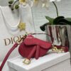 Replica Dior Micro Saddle Bag with Strap Green Goatskin S5685 11