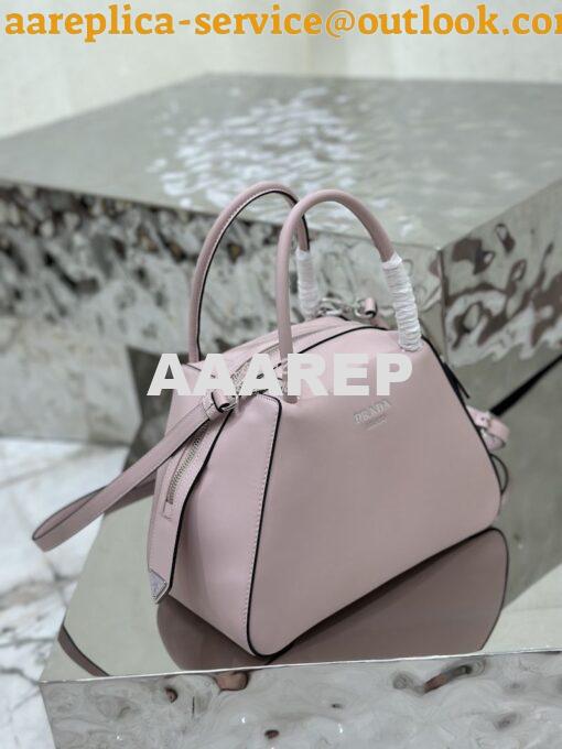 Replica Prada Small Leather Supernova Handbag 1BA366 Alabaster Pink 4