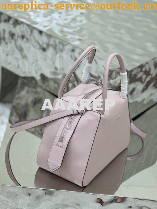 Replica Prada Small Leather Supernova Handbag 1BA366 Alabaster Pink 5