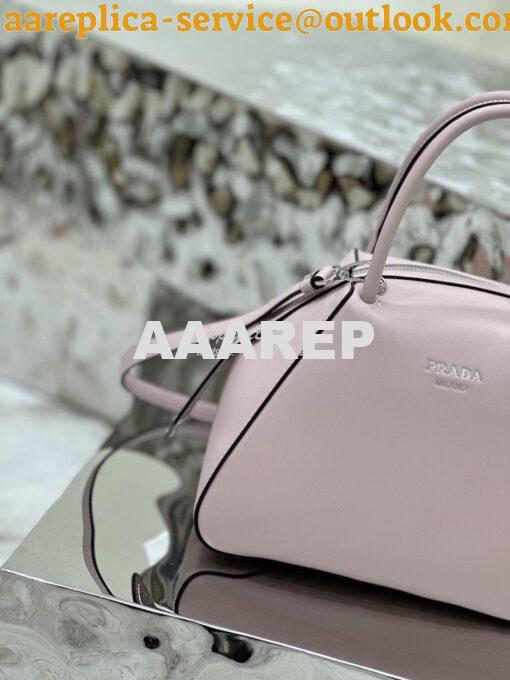 Replica Prada Small Leather Supernova Handbag 1BA366 Alabaster Pink 6