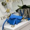 Replica Dior Micro Saddle Bag with Strap Pink Goatskin S5685 11