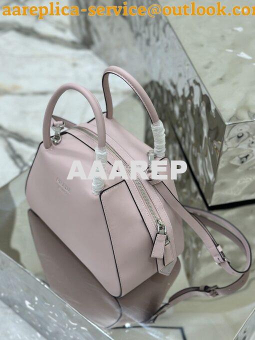 Replica Prada Small Leather Supernova Handbag 1BA366 Alabaster Pink 9