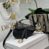 Replica Dior Micro Saddle Bag with Strap Bright Blue Goatskin S5685 11