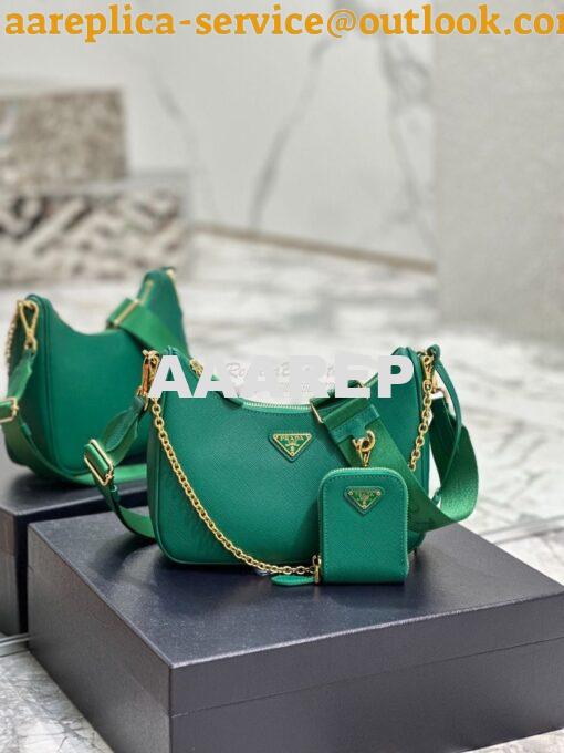 Replica Prada Re-edition 2005 Saffiano Leather Bag 1BH204 Green