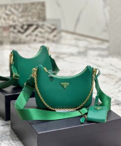 Replica Prada Re-edition 2005 Saffiano Leather Bag 1BH204 Green 2