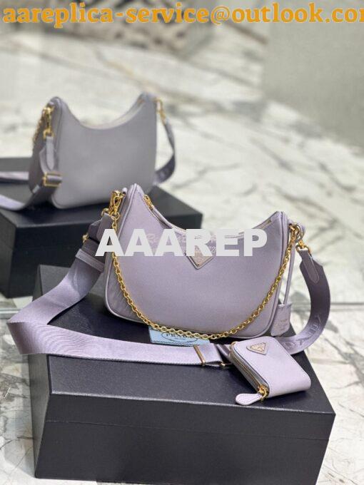 Replica Prada Re-edition 2005 Saffiano Leather Bag 1BH204 Wisteria 2