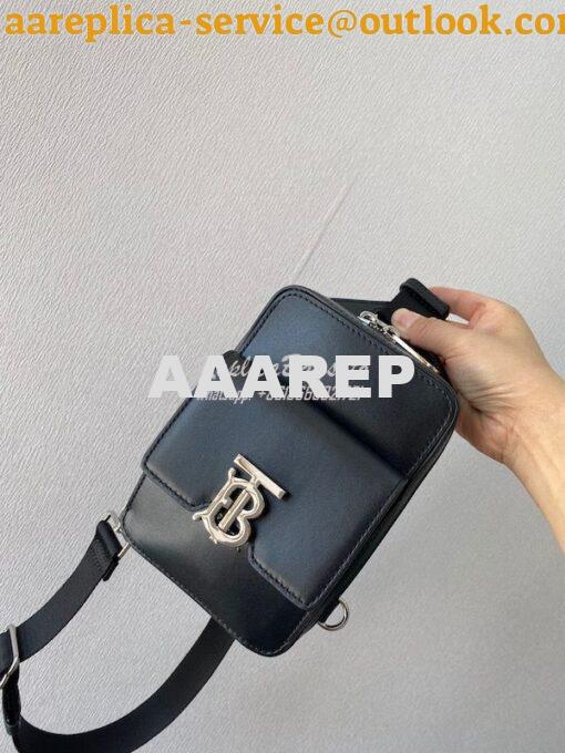 Replica Burberry TB Monogram Motif Leather Crossbody Bag 80508631