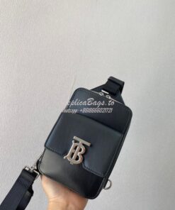 Replica Burberry TB Monogram Motif Leather Crossbody Bag 80508631 2