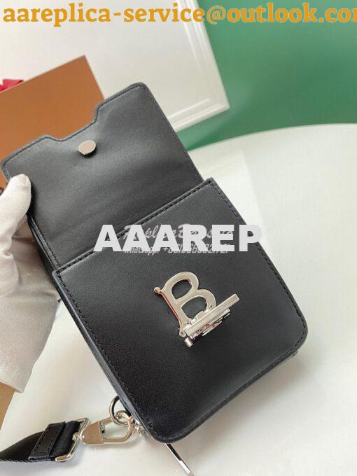 Replica Burberry TB Monogram Motif Leather Crossbody Bag 80508631 6