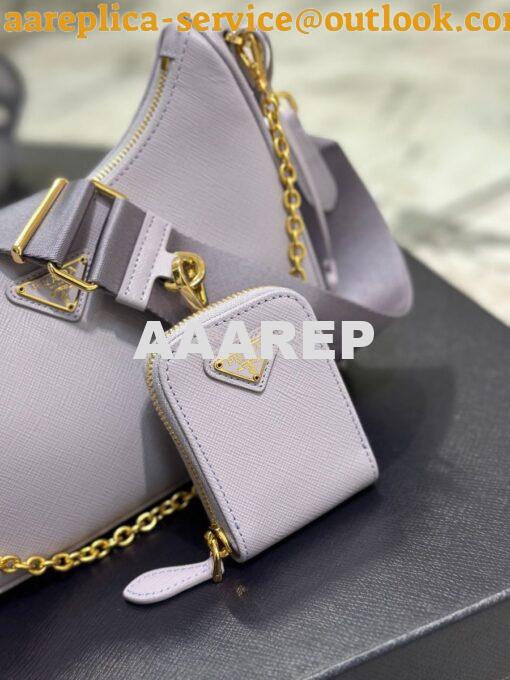 Replica Prada Re-edition 2005 Saffiano Leather Bag 1BH204 Wisteria 7