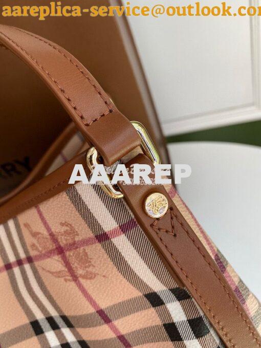 Replica Burberry The Small Canter In Haymarket Check 2 in 1 Brown 6