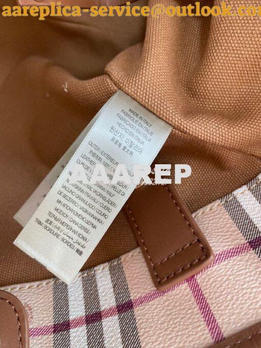 Replica Burberry The Small Canter In Haymarket Check 2 in 1 Brown 8