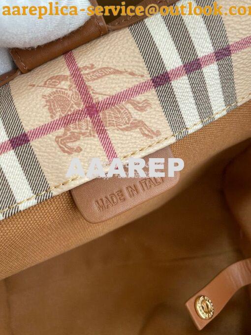 Replica Burberry The Small Canter In Haymarket Check 2 in 1 Brown 9