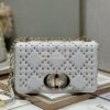 Replica Dior Medium Large Caro Bag Black Gold Lucky Star Cannage Lambs 19