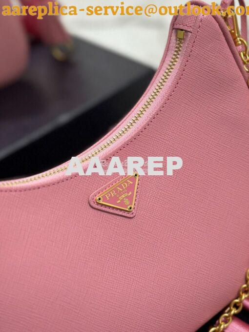 Replica Prada Re-edition 2005 Saffiano Leather Bag 1BH204 Petal Pink 7