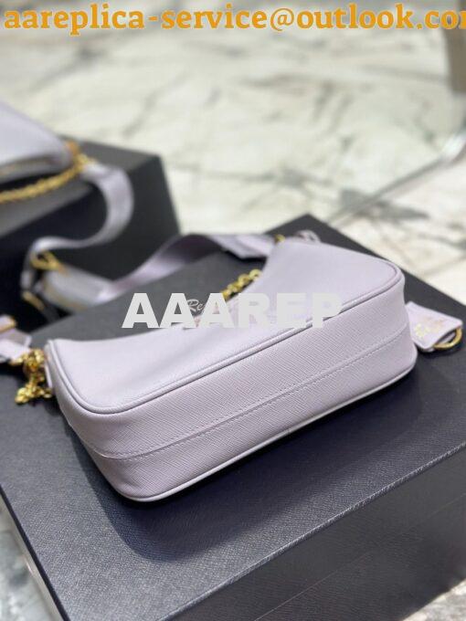 Replica Prada Re-edition 2005 Saffiano Leather Bag 1BH204 Wisteria 17