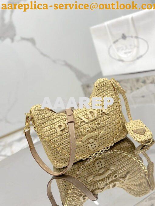 Replica Prada Re-Edition Crochet Mini-bag Raffia 1BC204