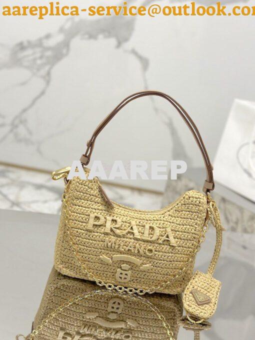 Replica Prada Re-Edition Crochet Mini-bag Raffia 1BC204 2